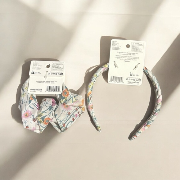 Scünci Floral Scrunchie & Braided Headband Set | NWT - Picture 3 of 3